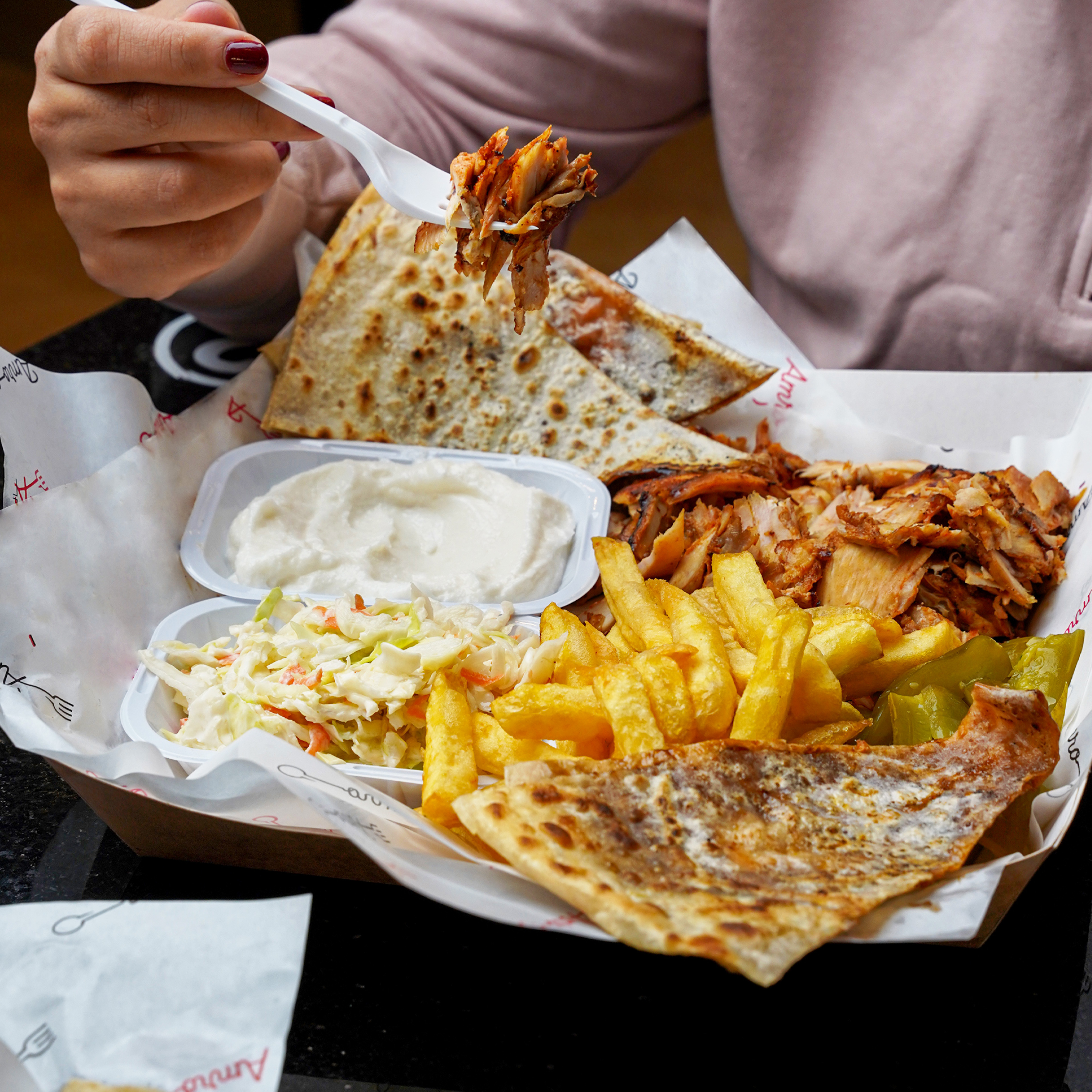 وجبة شاورما دجاج